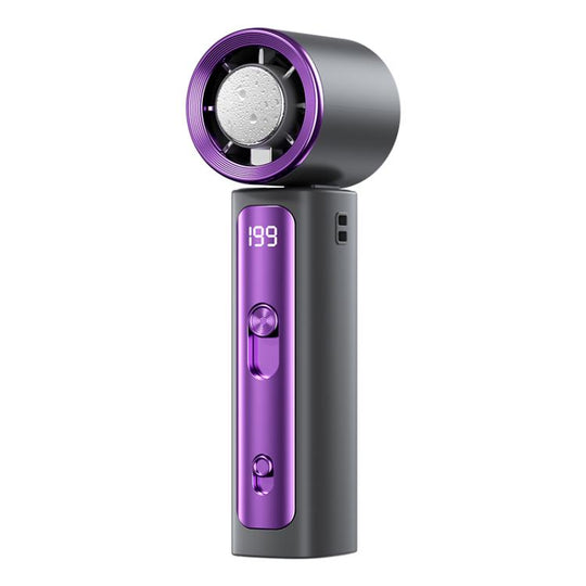 Y33 Mini Handheld Cooling Fan with Digital Display(Grey)
