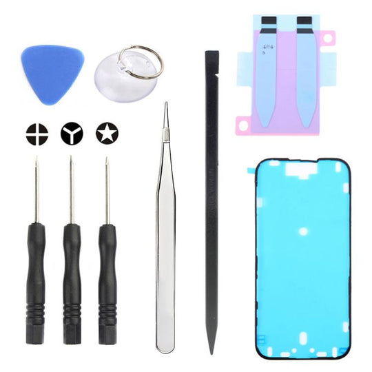 For iPhone 16 JIAFA JF-8162 9 in 1 Battery Adhesive + Waterproof Adhesive + Repair Tool Set