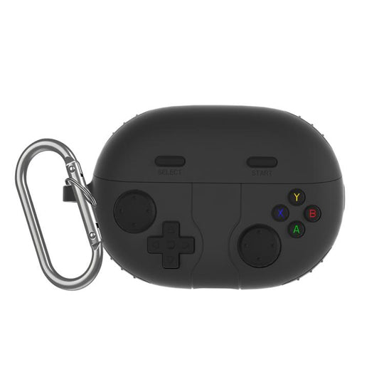 For Huawei FreeBuds Pro 5 XDcase Retro Game Console Style Silicone Earbuds Case(Black)