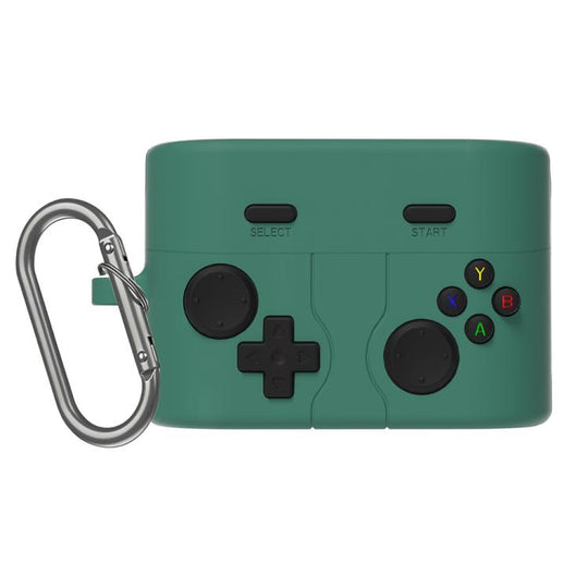 For Sony WF-1000XM6 XDcase Retro Game Console Style Silicone Earbuds Case(Green)