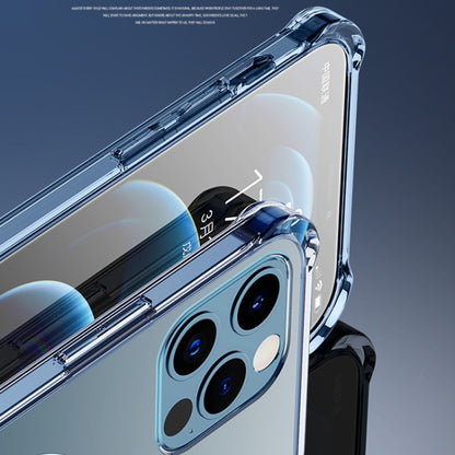 For iPhone 12 / 12 Pro Magsafe Case Clear Four-corner Airbag Shockproof Case with Magnetic(Transparent) by buy2fix
