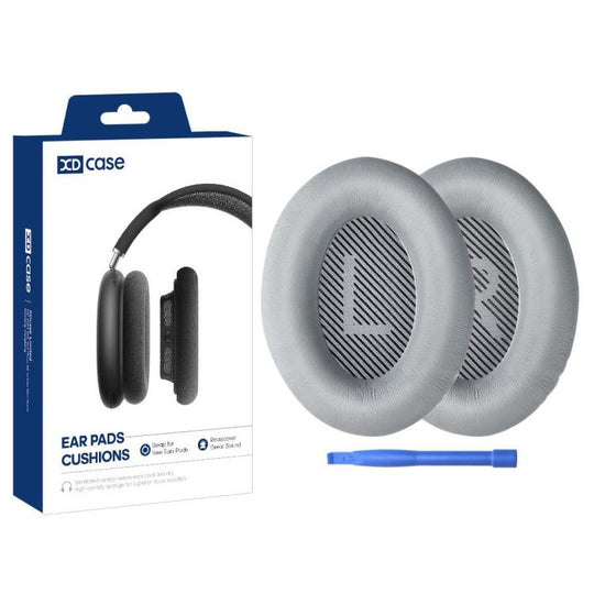 For Bose QC15 / QC25 /  AE2 XDcase 1 Pair Protein Leather Headset Replacement Ear Pads with Prying Tool(Grey)
