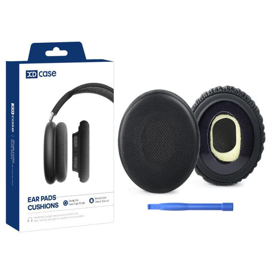For Bose OE2 / OE2i XDcase 1 Pair Protein Leather Headset Replacement Ear Pads with Prying Tool(Black)