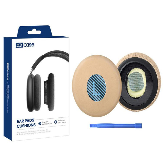 For Bose OE2 / OE2i XDcase 1 Pair Protein Leather Headset Replacement Ear Pads with Prying Tool(Apricot)