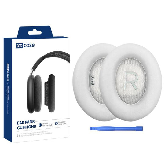 For Bose 700 / NC700 XDcase 1 Pair Protein Leather Headset Replacement Ear Pads with Prying Tool(White)