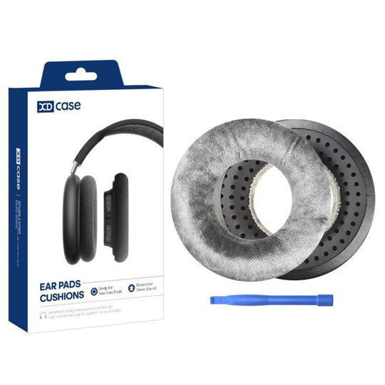 For Beyerdynamic DT770 / DT880 / DT990 XDcase 1 Pair Velour Ear Pads Headset Replacement Part with Prying Tool(Dark Grey)