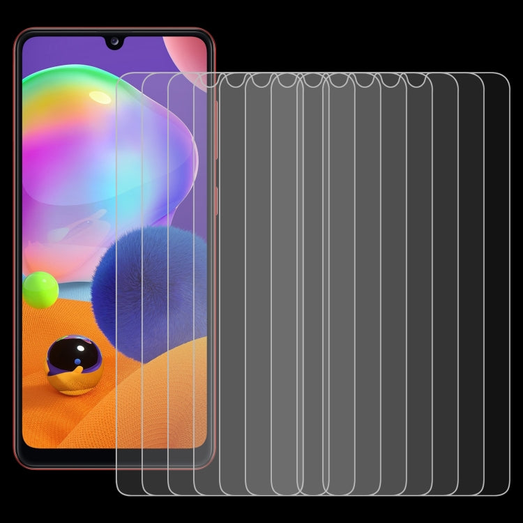 For Samsung Galaxy A31 10 PCS 0.26mm 9H 2.5D Tempered Glass Film - Galaxy Tempered Glass by buy2fix | Online Shopping UK | buy2fix