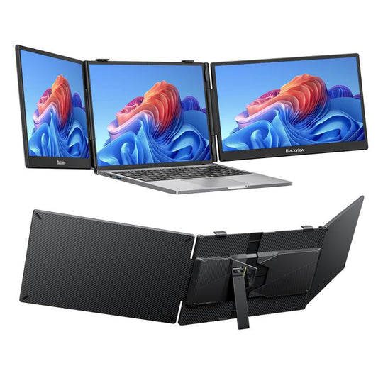 [HK Warehouse] Blackview DCM5 14 inch Dual Monitor Portable Laptop Screen Extender with Speaker(Black)