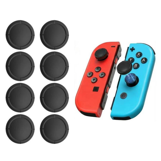 XDcase 8pcs Joystick Controller Replacement Thumb Grip Cap for Switch / Switch Lite / Switch OLED(Black)