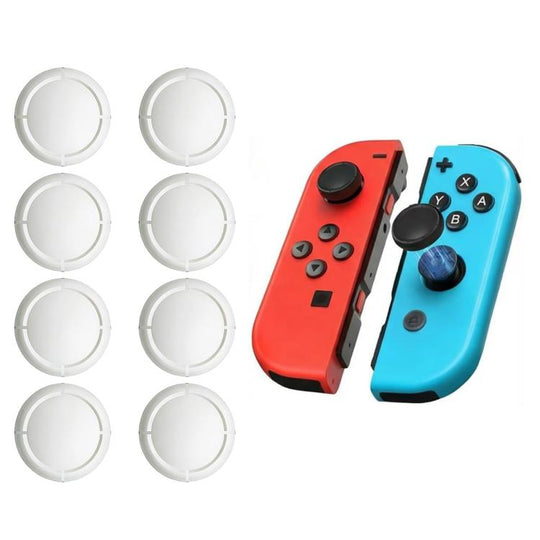 XDcase 8pcs Joystick Controller Replacement Thumb Grip Cap for Switch / Switch Lite / Switch OLED(White)