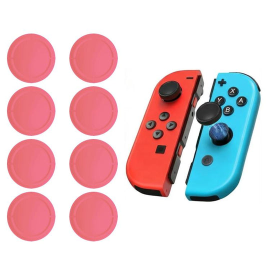 XDcase 8pcs Joystick Controller Replacement Thumb Grip Cap for Switch / Switch Lite / Switch OLED(Red)