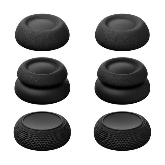 XDcase 6pcs Joystick Thumb Grip Cap Stackable Cover for Nintendo Switch Pro Controller(Black)