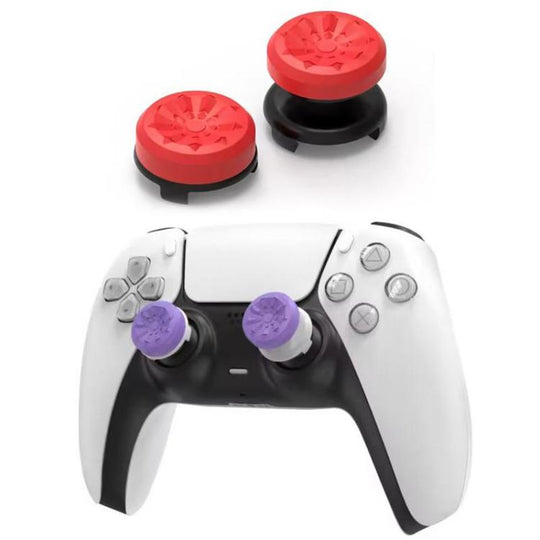 XDcase 2pcs Joystick Thumbstick Extender Anti-Slip Cap for PS4 / PS5 / Xbox 360 / Xbox Series X/S(Red)