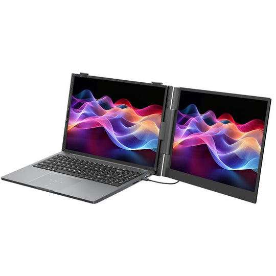 [HK Warehouse] Blackview SCM8 15.3 inch Portable Laptop Ultra-thin LCD Monitor Screen Extender with Stand(Grey)