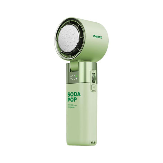 MOMAX IF21 GO FREEZE Ice Compress Folding High-Speed Handheld Fan(Green)