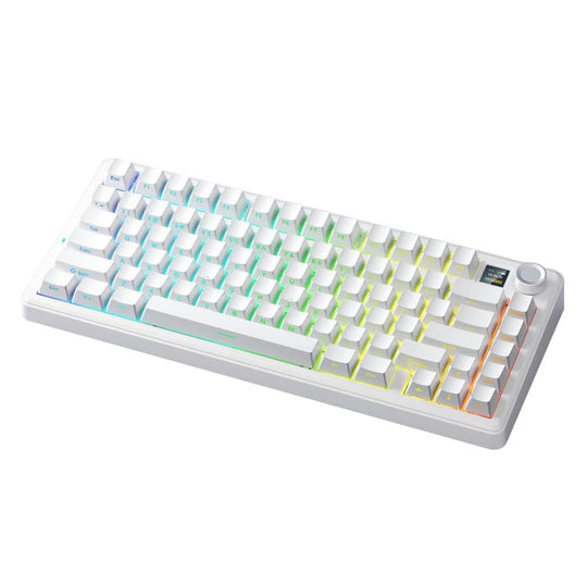 AULA F75MAX 80 Keys Wired/2.4G/Bluetooth Three Model Customized RGB Mechanical Keyboard(Plain Seiya Axis)