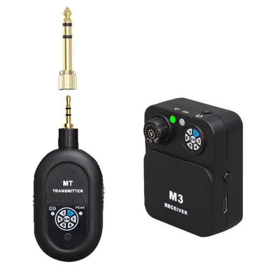 MT-M3 Portable Wireless In-Ear Monitoring System for Stage 3.5mm / 6.5mm TX & 1 RX(Black)