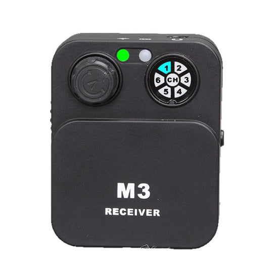 M3 Portable Wireless Monitoring Receiver with Wired Earphones(Black)