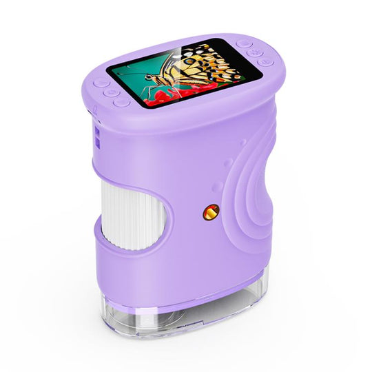 inskam 382 2MP 2-inch Display Kids Nature Observation Digital Microscope(Purple)