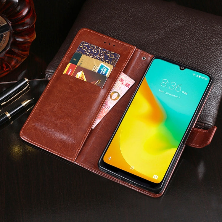 For ZTE Blade A7 Prime idewei Crazy Horse Texture Horizontal Flip Leather Case with Holder & Card Slots & Wallet(Brown) - ZTE Cases by idewei | Online Shopping UK | buy2fix