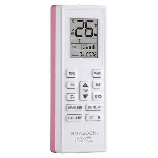 SMASOON K-8008E Universal Air Conditioner Remote Control(Pink)