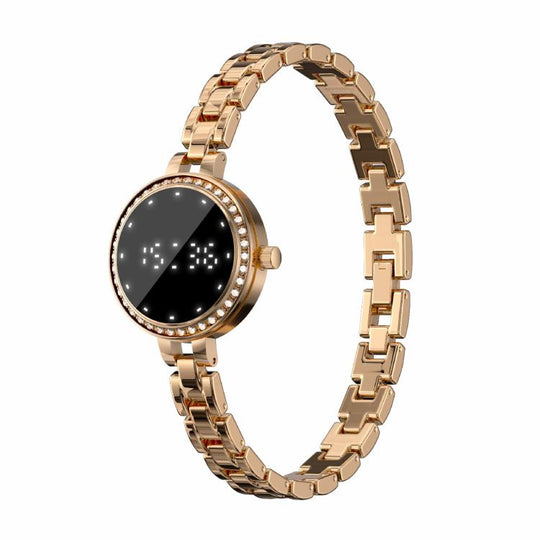 L6 Zinc Alloy Smart Bracelet Supports Call Reminder / Heart Rate / Sleep / Blood Oxygen / Pressure(Gold)
