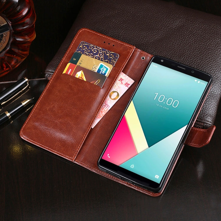 For Wiko Y61 idewei Crazy Horse Texture Horizontal Flip Leather Case with Holder & Card Slots & Wallet(Sky Blue) - More Brand by idewei | Online Shopping UK | buy2fix