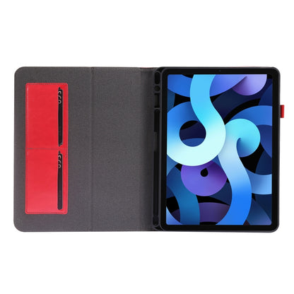 For iPad Pro 12.9 inch (2020) Crazy Horse Texture Horizontal Flip Leather Tablet Case with 2-folding Holder & Card Slot(Red) - iPad Pro 12.9 (2020) Cases by buy2fix | Online Shopping UK | buy2fix