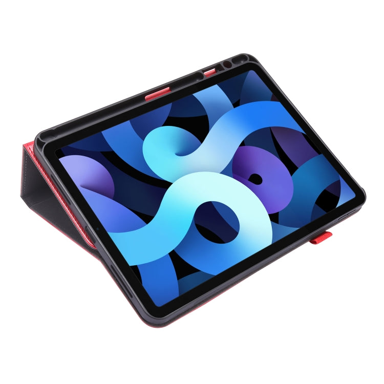 For iPad Pro 12.9 inch (2020) Crazy Horse Texture Horizontal Flip Leather Tablet Case with 2-folding Holder & Card Slot(Red) - iPad Pro 12.9 (2020) Cases by buy2fix | Online Shopping UK | buy2fix