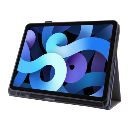 For iPad Pro 12.9 inch (2020) Crazy Horse Texture Horizontal Flip Leather Tablet Case with 2-folding Holder & Card Slot(Dark Blue) - iPad Pro 12.9 (2020) Cases by buy2fix | Online Shopping UK | buy2fix