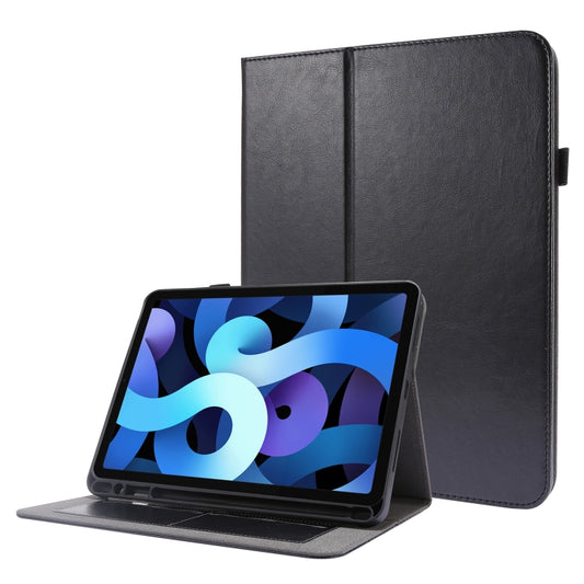 For iPad Pro 11 inch /iPad Air 2022 / 2020 10.9 Crazy Horse Texture Horizontal Flip Leather Case with 2-folding Holder & Card Slot(Black) - iPad Air (2022) / (2020) 10.9 Cases by buy2fix | Online Shopping UK | buy2fix