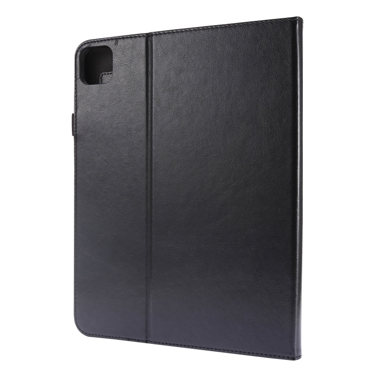 For iPad Pro 11 inch /iPad Air 2022 / 2020 10.9 Crazy Horse Texture Horizontal Flip Leather Case with 2-folding Holder & Card Slot(Black) - iPad Air (2022) / (2020) 10.9 Cases by buy2fix | Online Shopping UK | buy2fix