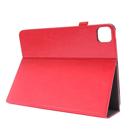 For iPad Pro 11 inch /iPad Air 2022 / 2020 10.9 Crazy Horse Texture Horizontal Flip Leather Case with 2-folding Holder & Card Slot(Red) - iPad Air (2022) / (2020) 10.9 Cases by buy2fix | Online Shopping UK | buy2fix