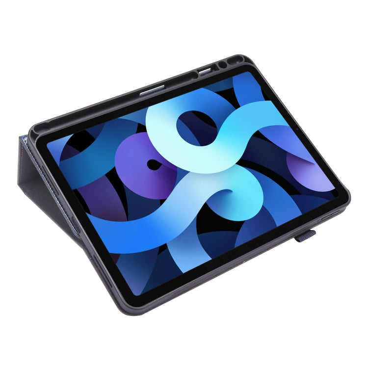 For iPad Pro 11 inch /iPad Air 2022 / 2020 10.9 Crazy Horse Texture Horizontal Flip Leather Case with 2-folding Holder & Card Slot(Dark Blue) - iPad Air (2022) / (2020) 10.9 Cases by buy2fix | Online Shopping UK | buy2fix
