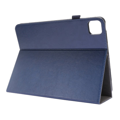 For iPad Pro 11 inch /iPad Air 2022 / 2020 10.9 Crazy Horse Texture Horizontal Flip Leather Case with 2-folding Holder & Card Slot(Dark Blue) - iPad Air (2022) / (2020) 10.9 Cases by buy2fix | Online Shopping UK | buy2fix