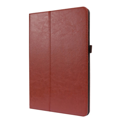 For Samsung Galaxy Tab S8+ / Tab S8 Plus /  Tab S7 FE / Tab S7+ / T970 Crazy Horse Texture Horizontal Flip Leather Case with 2-folding Holder & Card Slot(Brown) - Galaxy Tab S8+ Cases by buy2fix | Online Shopping UK | buy2fix