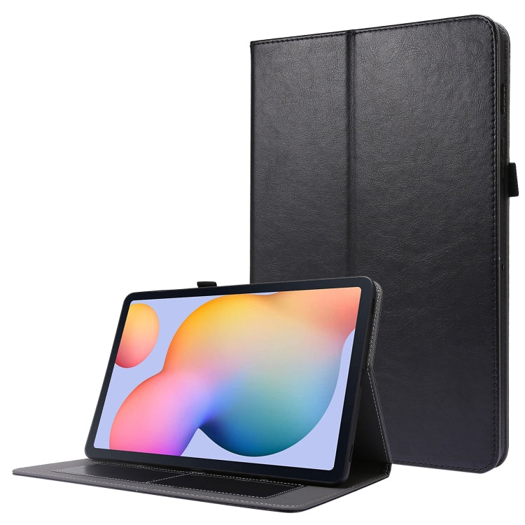For Samsung Galaxy Tab S8 / Galaxy Tab S7 / SM-870 Crazy Horse Texture Horizontal Flip Leather Case with 2-folding Holder & Card Slot(Black) by buy2fix