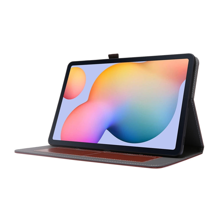 For Samsung Galaxy Tab S8 / Galaxy Tab S7 / SM-870 Crazy Horse Texture Horizontal Flip Leather Case with 2-folding Holder & Card Slot(Brown) by buy2fix