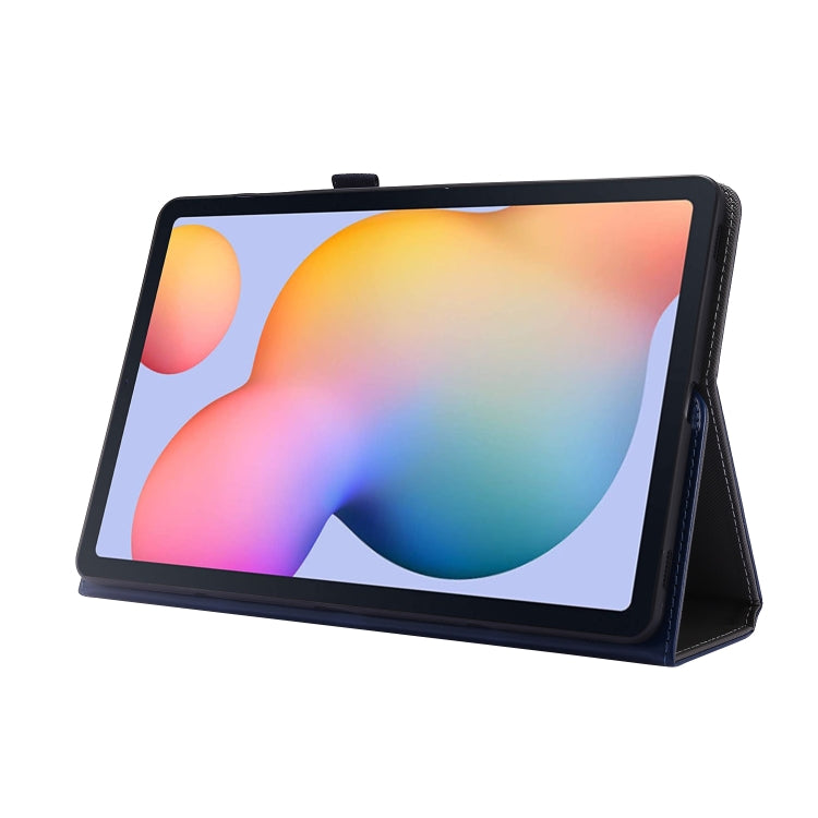 For Samsung Galaxy Tab S8 / Galaxy Tab S7 / SM-870 Crazy Horse Texture Horizontal Flip Leather Case with 2-folding Holder & Card Slot(Dark Blue) - Galaxy Tab S8 Cases by buy2fix | Online Shopping UK | buy2fix