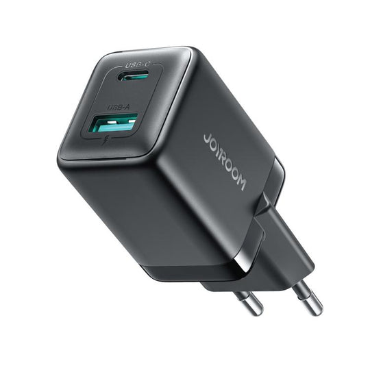JOYROOM JR-TG8 45W USB and Type-C Dual Interface GaN Fast Charger, Plug:EU Plug(Black)