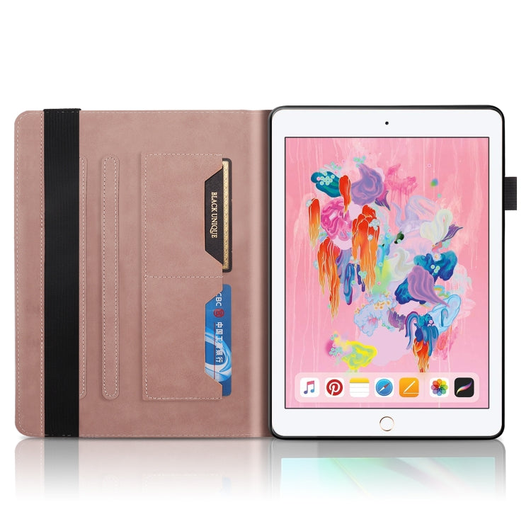Life Tree Series Horizontal Flip Leather Case with Holder & Card Slots & Pen Slot & Sleep / Wake-up Function For iPad 9.7 (2018) / (2017)(Rose Gold) - iPad Pro 9.7 inch Cases by buy2fix | Online Shopping UK | buy2fix