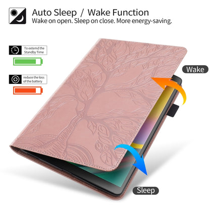 Life Tree Series Horizontal Flip Leather Case with Holder & Card Slots & Pen Slot & Sleep / Wake-up Function For iPad 9.7 (2018) / (2017)(Rose Gold) - iPad Pro 9.7 inch Cases by buy2fix | Online Shopping UK | buy2fix