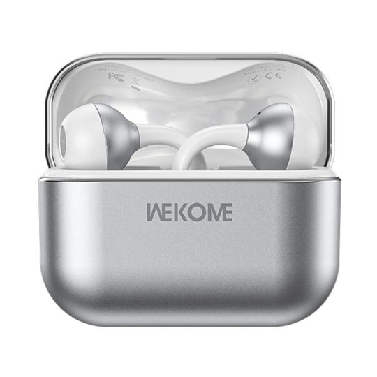 WK WS-37 Kinvoice Series Clip-on Metal Wireless Bluetooth Earphone(Silver)