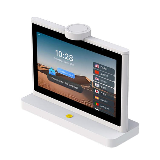 T10 Desktop 10-inch Dual-Screen AI Smart Translator(White)