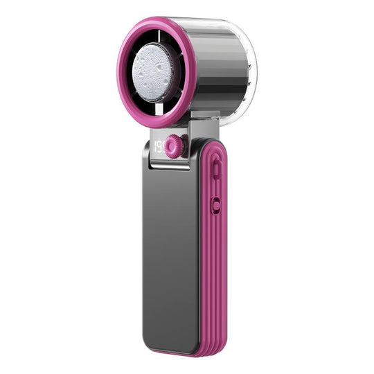 Y31 Portable Mini Foldable Handheld Digital Display Cooling Fan(Blackberry Color)