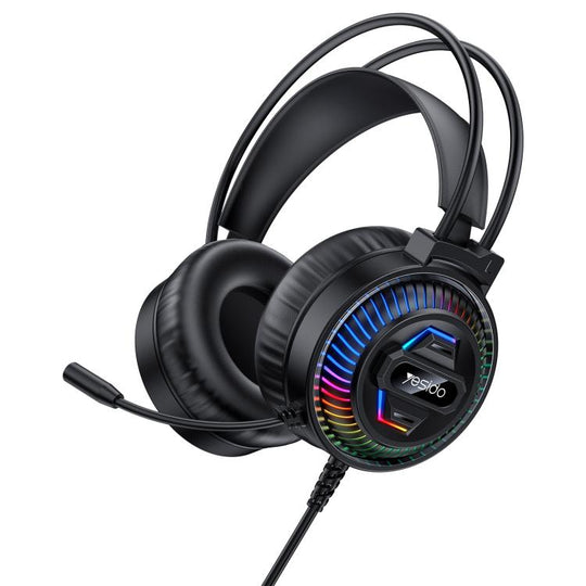 Yesido EK06 RGB Wired E-sports Gaming Headset(Black)