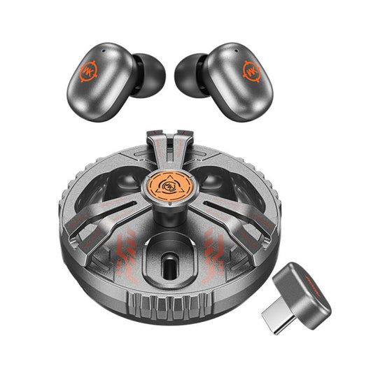 WK Beluga S6 Pioneer 2.4G Metal Gaming Bluetooth Earphone(Tarnish)