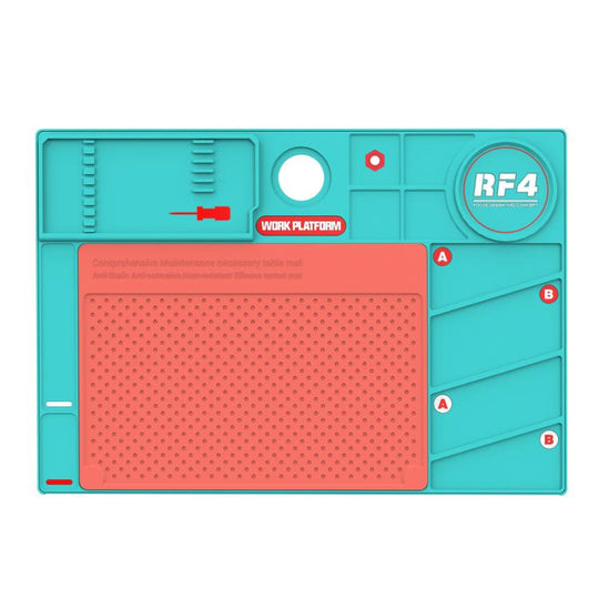 RF4 RF-PO2 High Temperature Anti-Slip Repair Silicone Pad(Green + Red)