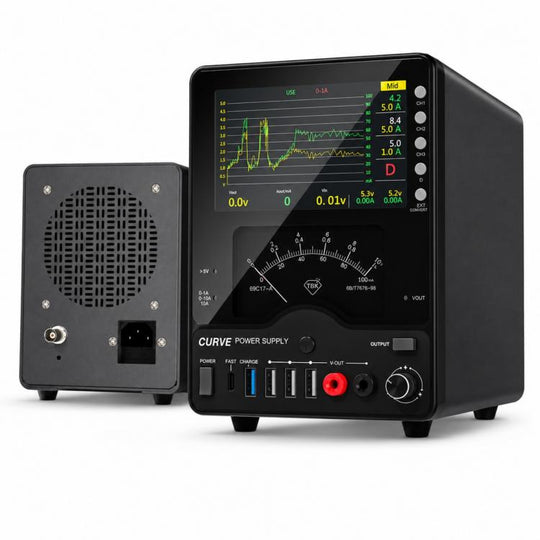 TBK TBK-218 30V / 10A Intelligent Control Curved DC Regulated Power Supply with Pointer Meter, Plug:EU Plug