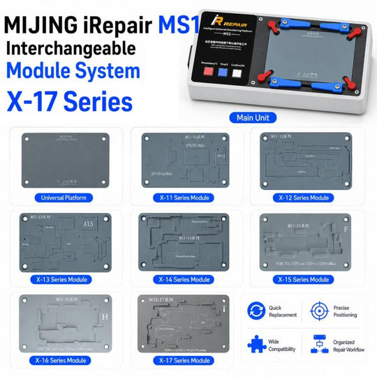 Mijing MS1 Intelligent Desoldering Platform for iPhone X-17 Pro Max, Plug:EU Plug